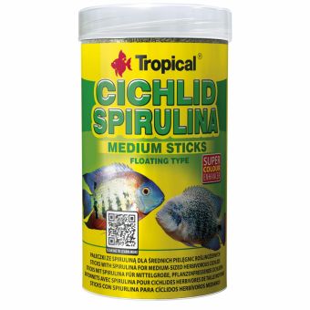 Tropical Cichlid Spirulina Medium Sticks, 1000 ml 