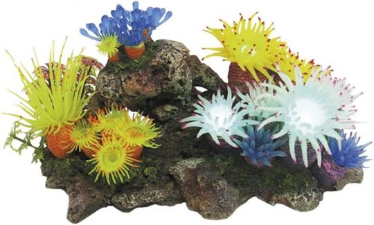 Nobby Aqua Ornaments  APLYSINA  mit Pflanzen, mit LED 27,7 x 14,3 x 14,0 cm 