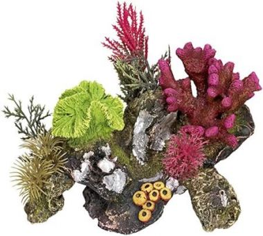 Nobby Aqua Ornaments  KORALLE  mit Pflanzen 17 x 12,5 x 12 cm 