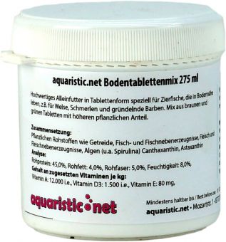 aquaristic.net BodenTabletten MIX  170 g - 275 ml Dose