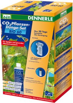 Dennerle Bio CO2 Pflanzen-Dünge-Set, B-WARE - BIO 60 - Neu, Verpackung defekt, Fehlt ein Saugnapf % Inhalt fehlt, 10% Rabatt! 