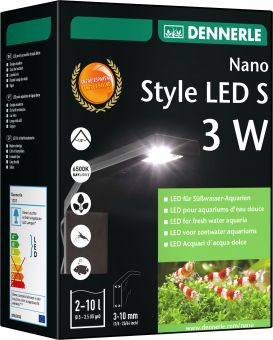 Dennerle Nano Style Led B-WARE - S - 3 W - Neu, Verpackung defekt, 10% Rabatt!