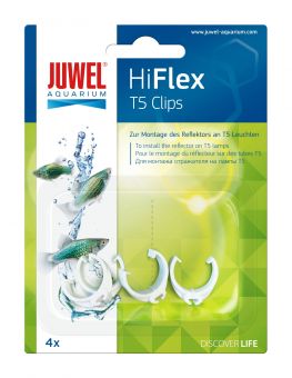 Juwel Reflektor Clips für T5 HiFlex Reflektoren 4 Stück - 16 mm