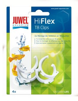 Juwel Reflektor Clips für T8 HiFlex Reflektoren 4 Stück - 26 mm