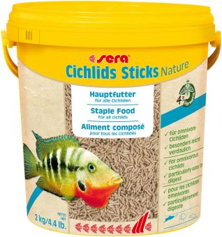sera Cichlids Sticks Nature, 10 L / 2 kg 
