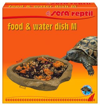 sera reptil food/water dish, M: 19 x 2.5 x 17 cm  